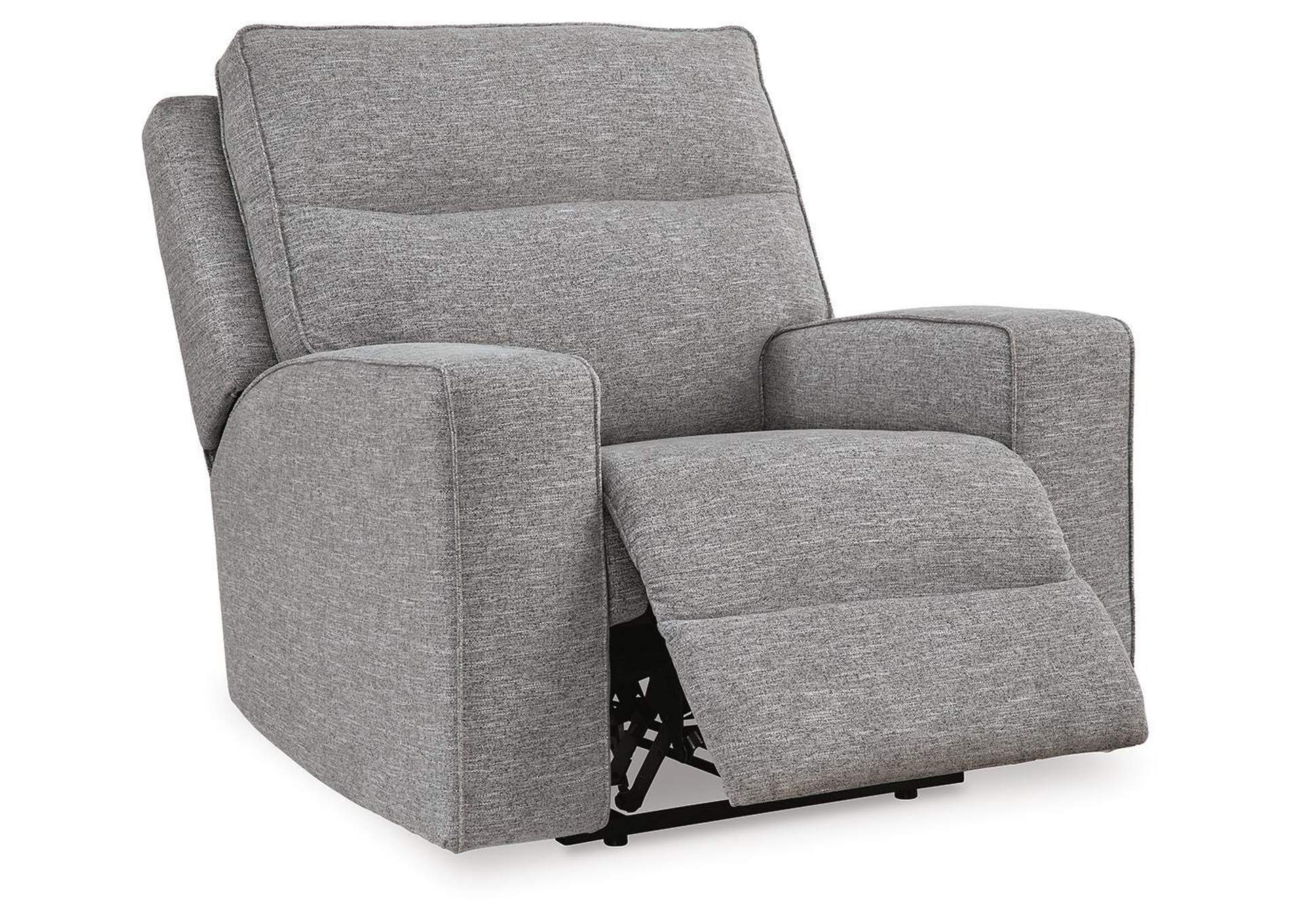 Biscoe Power Sofa, Loveseat and Recliner angled view