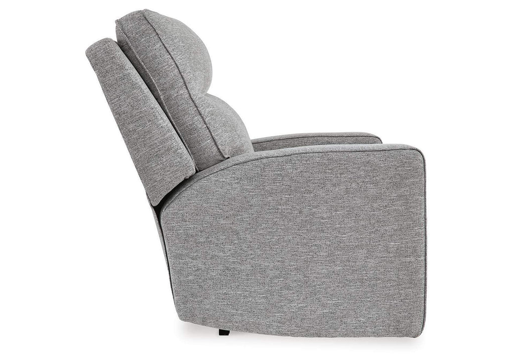Biscoe Power Sofa, Loveseat and Recliner side view