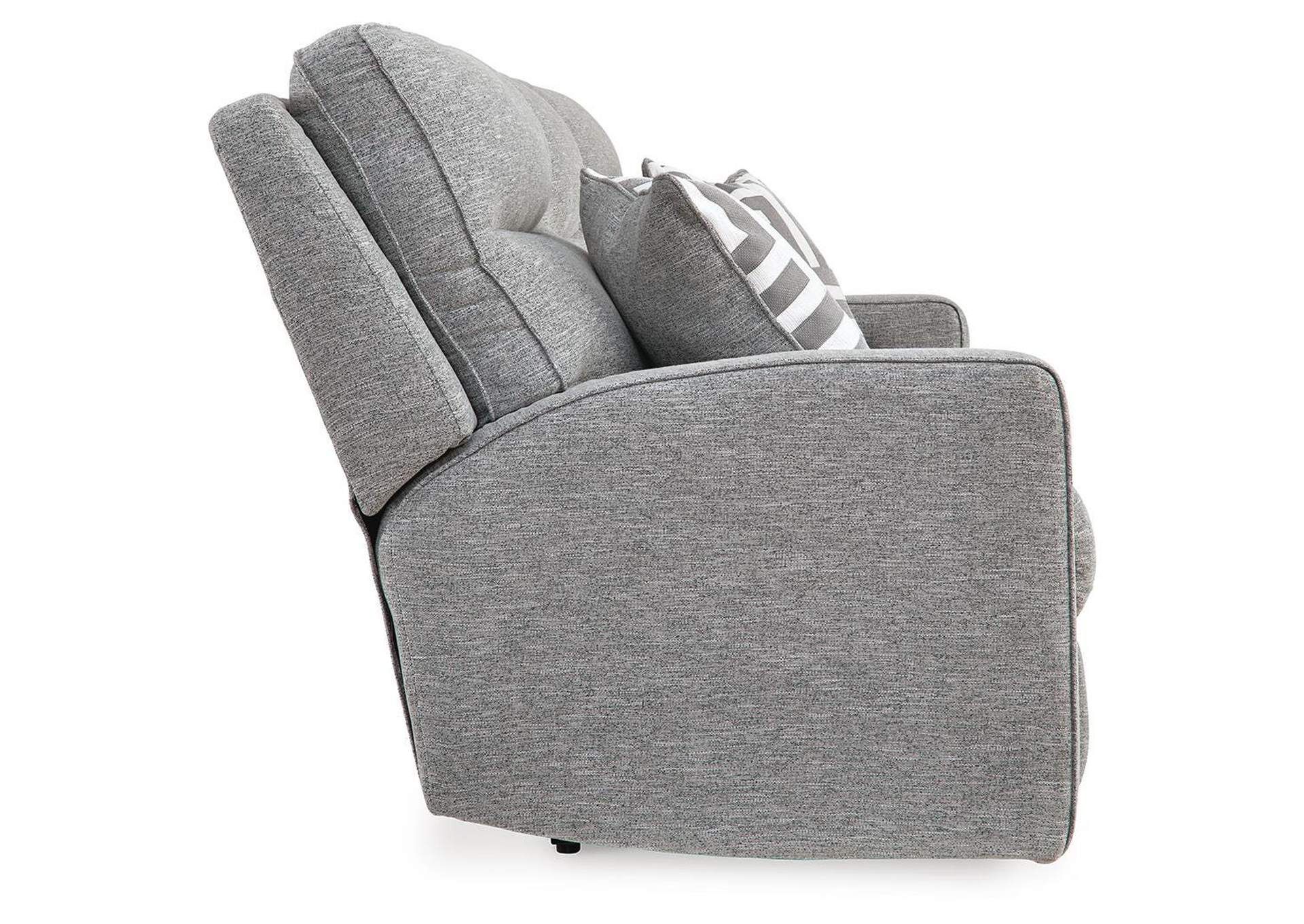 Biscoe Power Sofa, Loveseat and Recliner side view