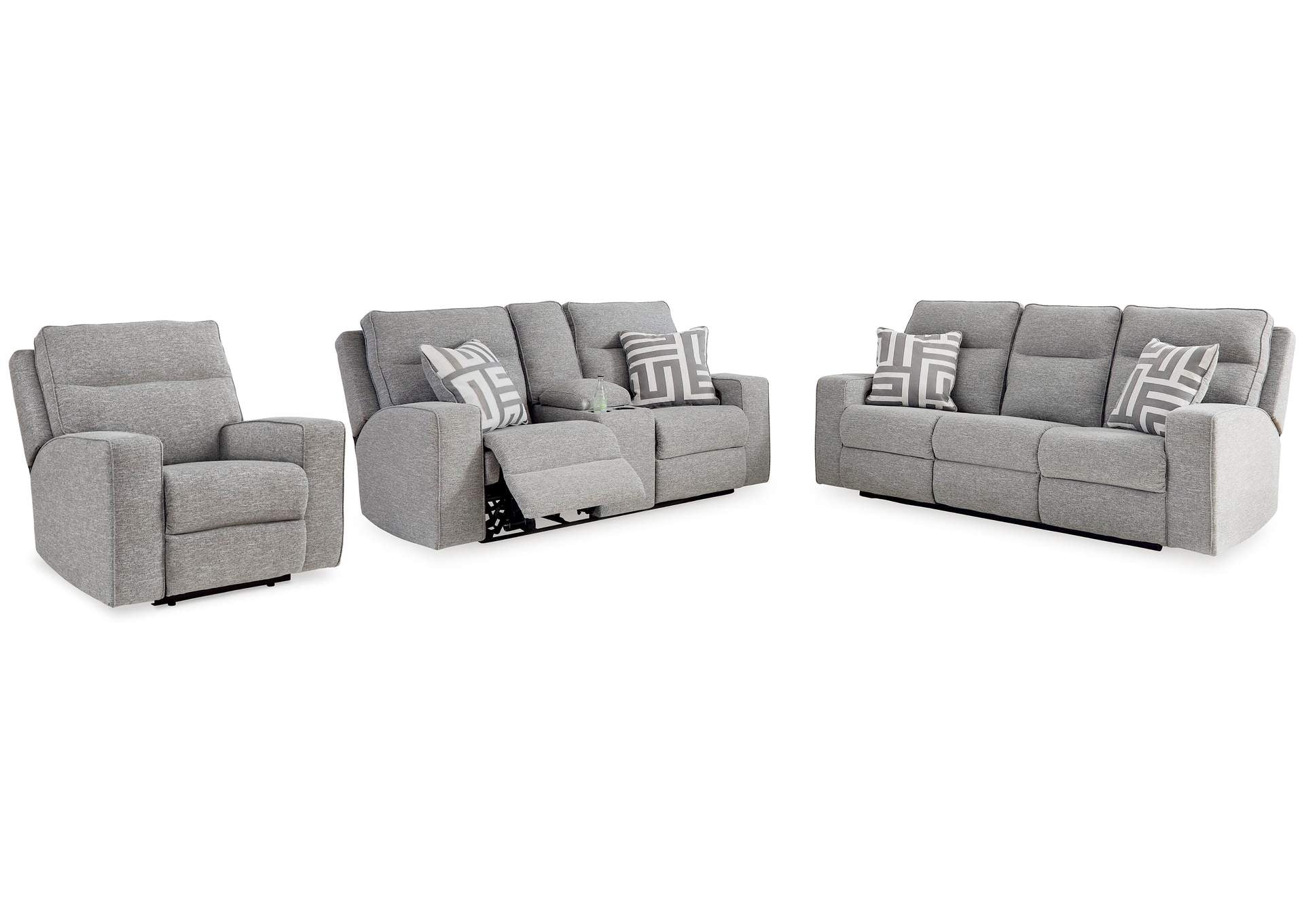 Biscoe Power Sofa, Loveseat and Recliner