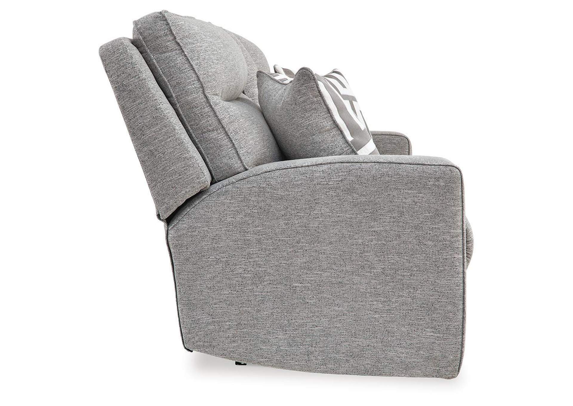 Biscoe Power Reclining Loveseat with Console side view