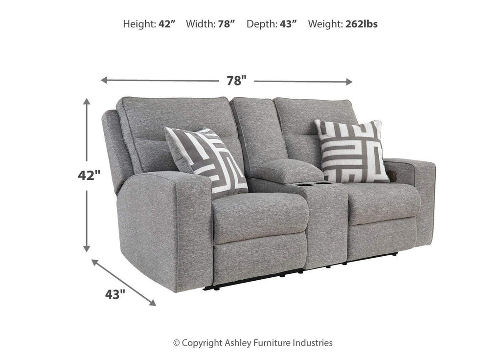 Biscoe Power Sofa, Loveseat and Recliner dimensions