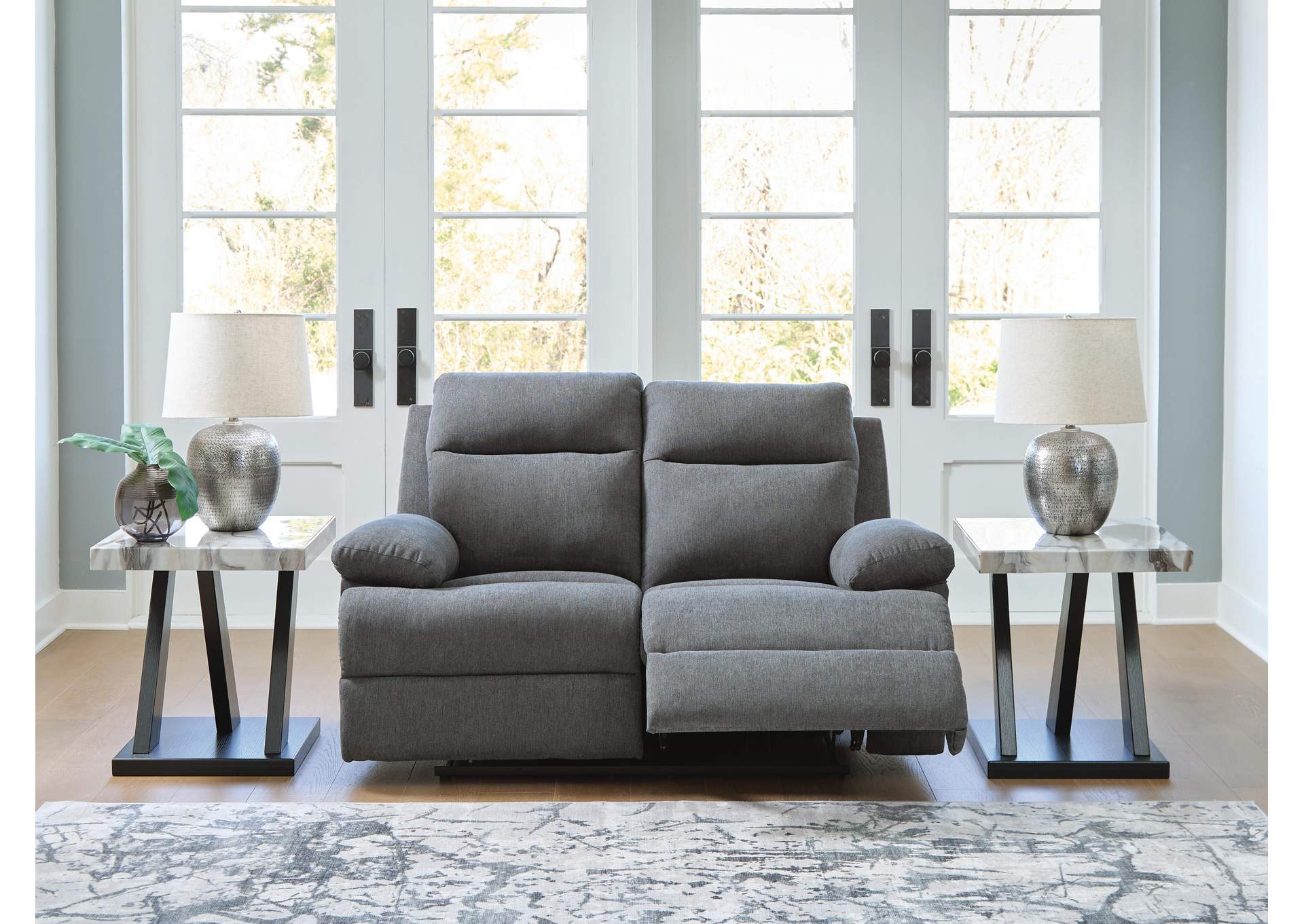 Side-Swipe Reclining Loveseat side view