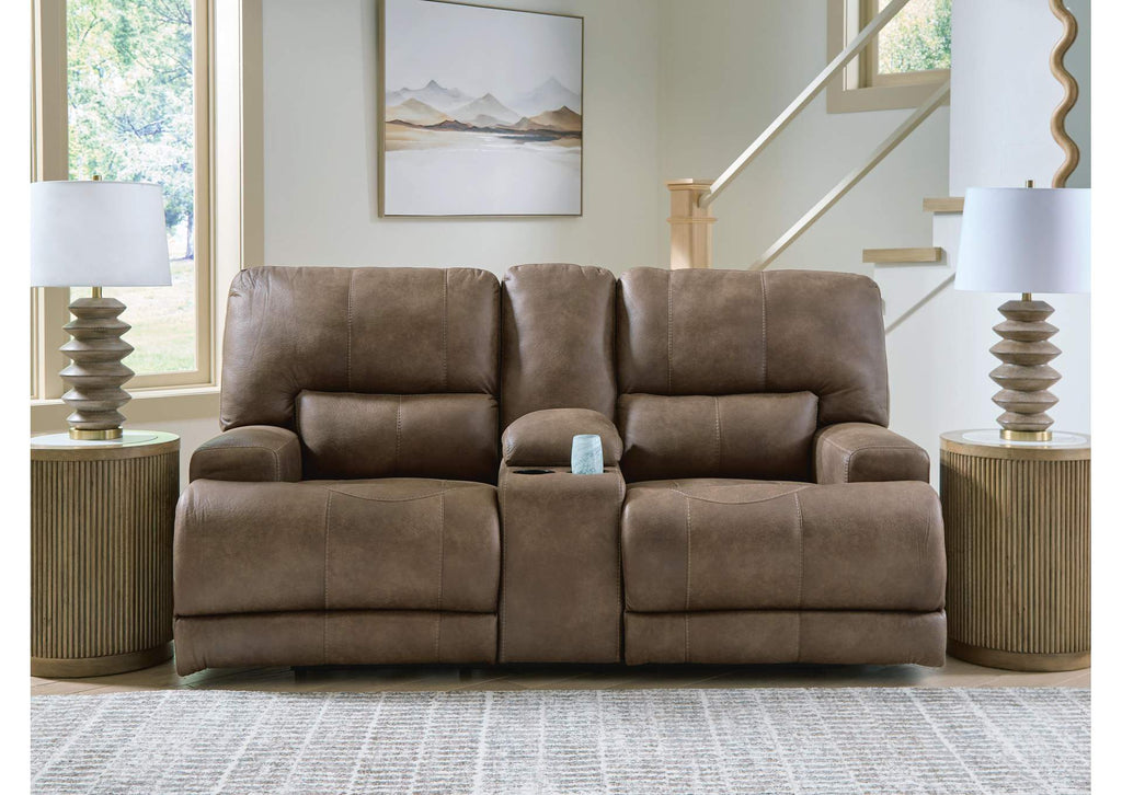 Beckley Place Power Reclining Loveseat with Console
