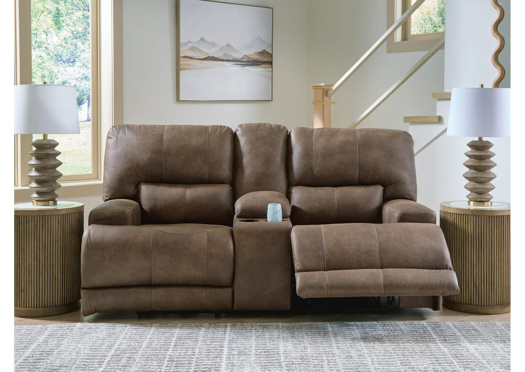 Beckley Place Power Reclining Loveseat with Console