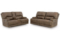 Time-Piece Dual Power Reclining Sofa and Loveseat Set