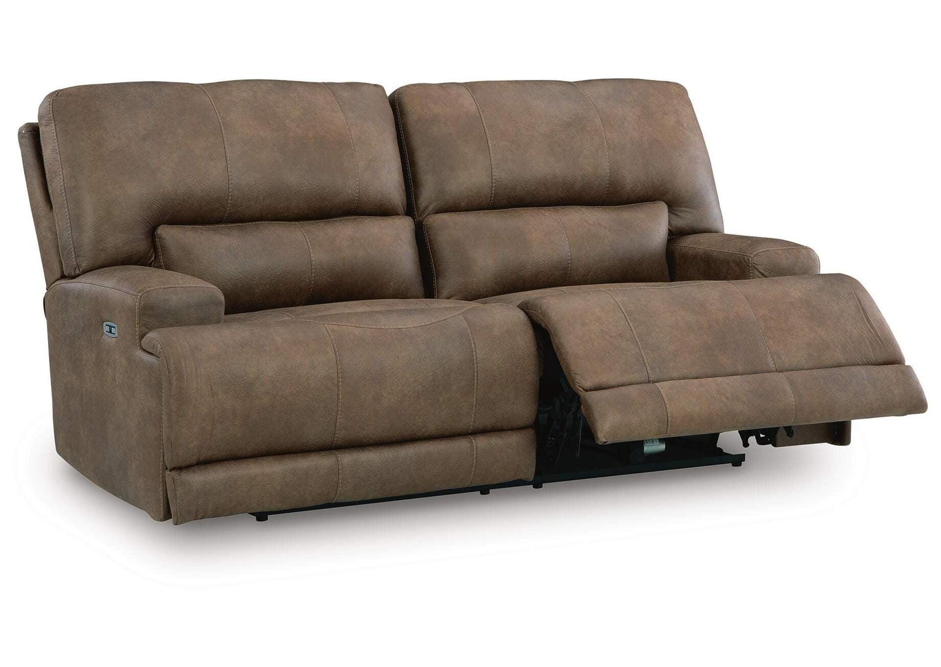 Beckley Place Power Reclining Sofa angled view