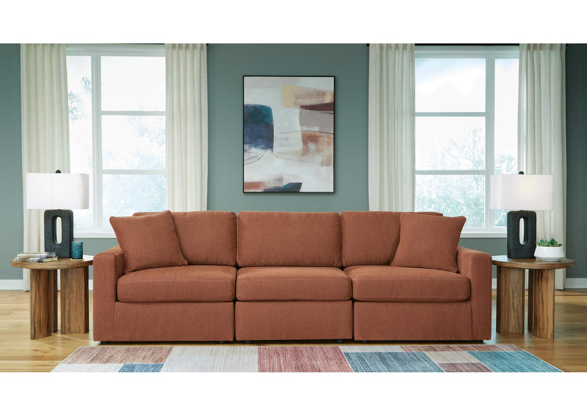 Modmax Performance Fabric Modular Sofa and Loveseat fabric detail