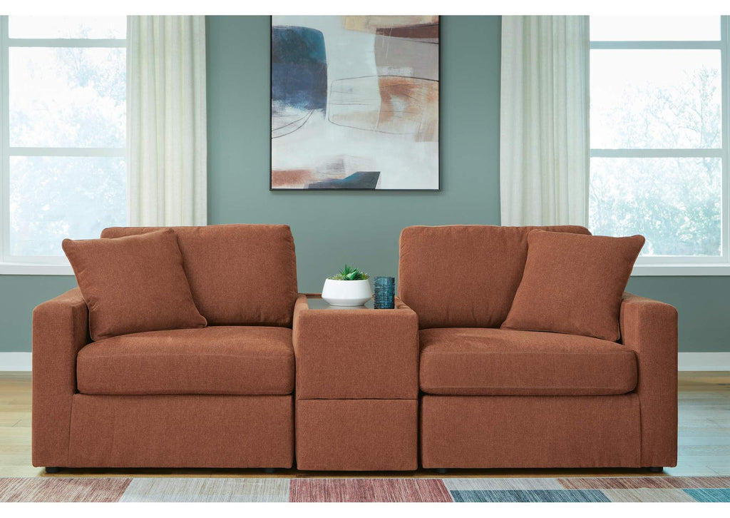 Modmax Performance Fabric Modular Loveseat Set fabric detail
