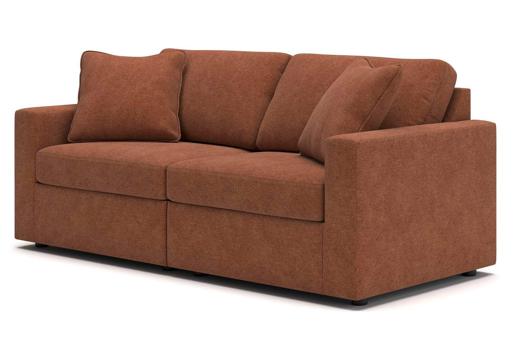 Modmax Performance Fabric Modular Loveseat Set fabric detail