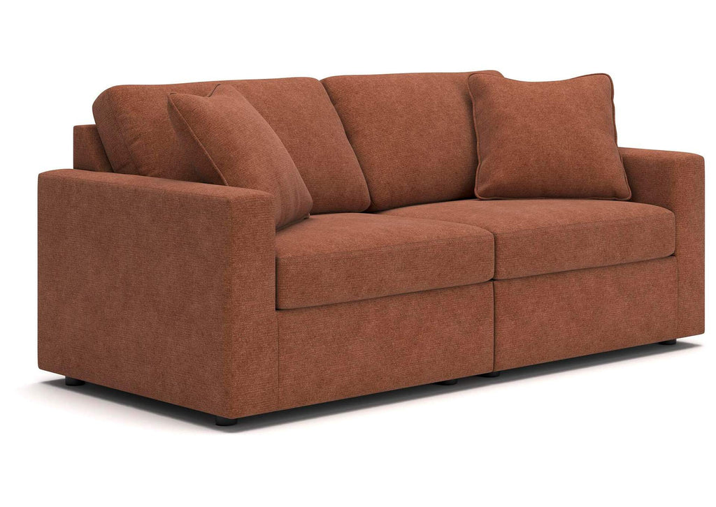 Modmax Performance Fabric Modular Loveseat Set fabric detail