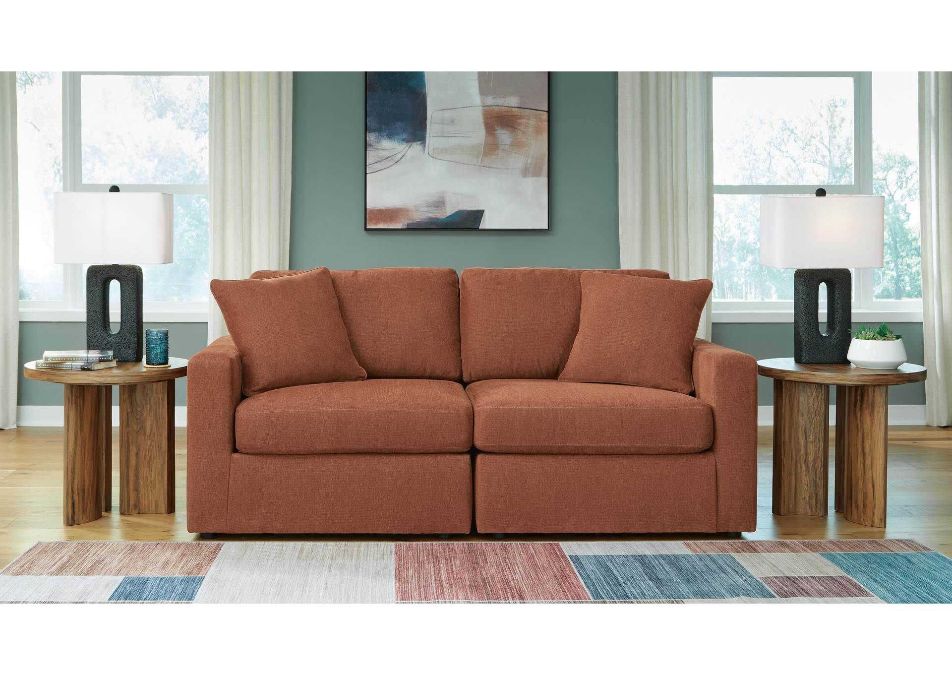 Modmax Performance Fabric Modular Sofa and Loveseat fabric detail