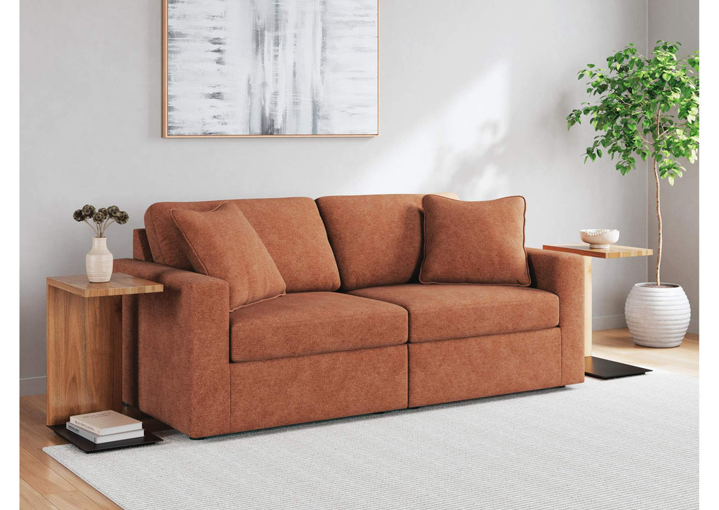 Modmax Performance Fabric Modular Loveseat Set fabric detail