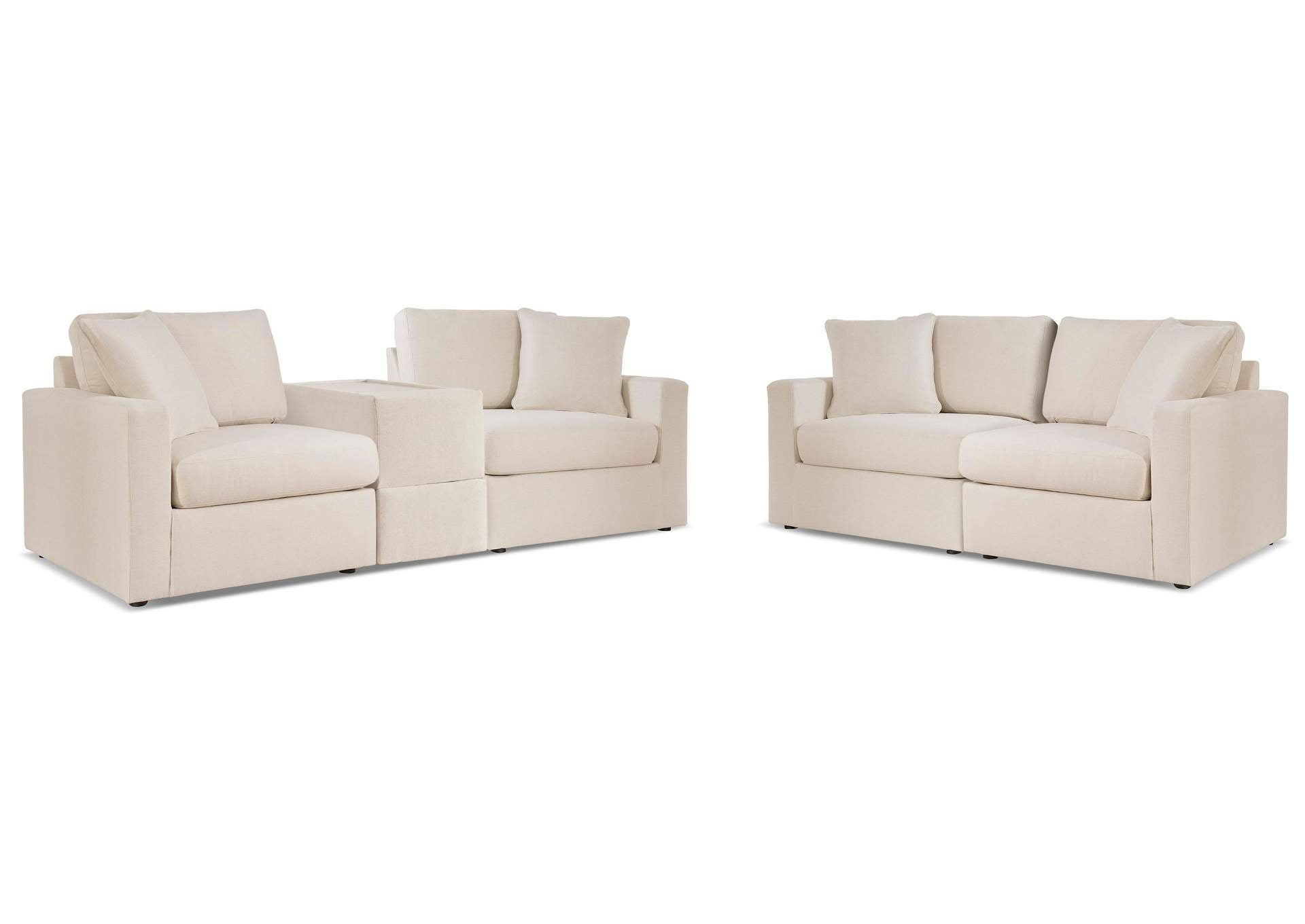 Modmax Performance Fabric Modular Loveseat Set fabric detail