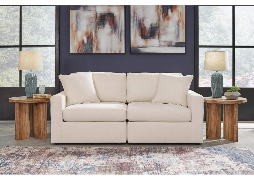 Modmax Performance Fabric Modular Loveseat Set fabric detail