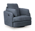 Modmax Swivel Glider Recliner in Ink, closed view