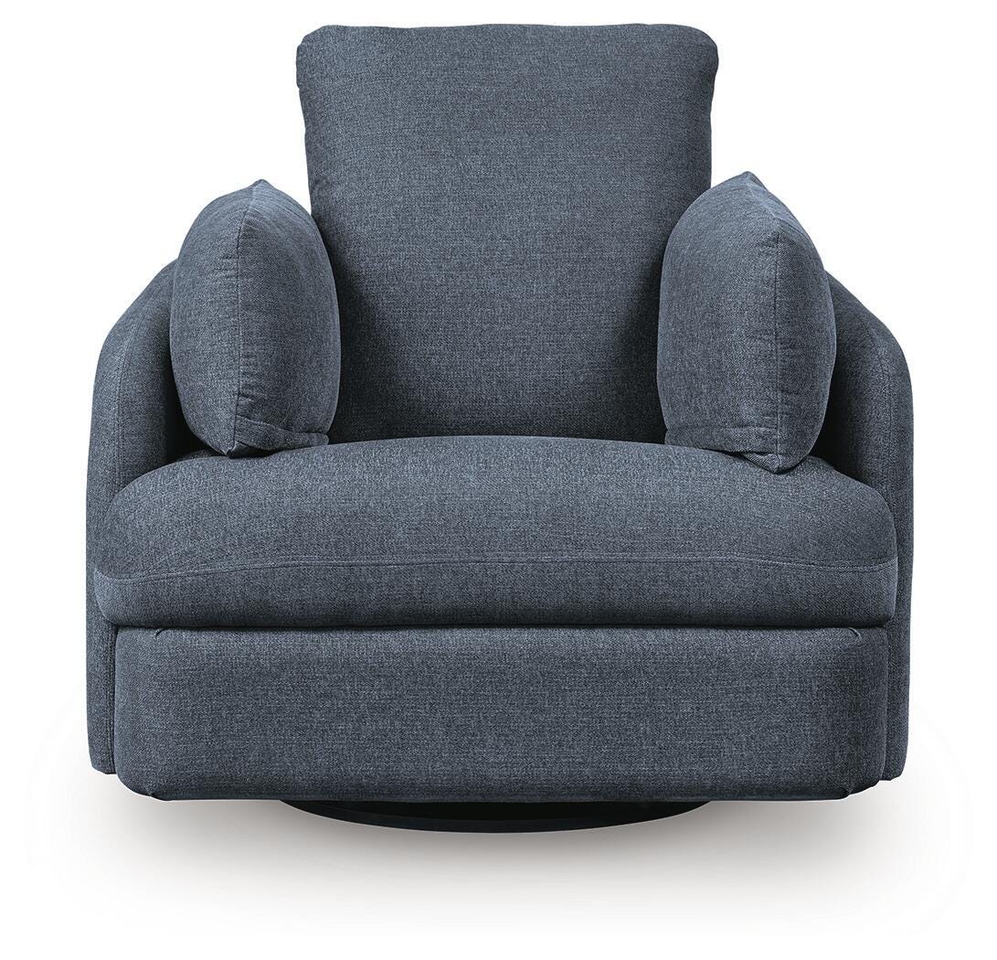 Modmax Swivel Glider Recliner in Ink, front view