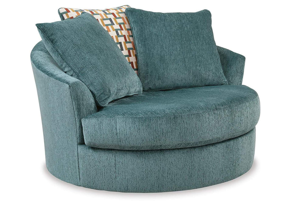 Laylabrook Oversized Swivel Accent Chair angled view