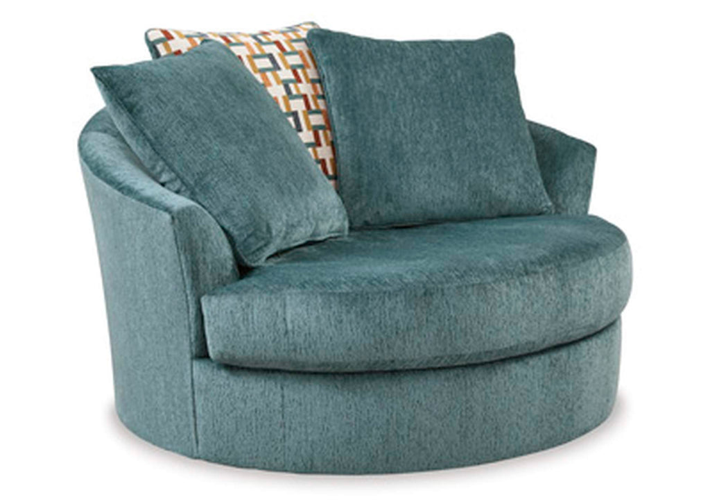 Laylabrook Oversized Swivel Accent Chair angled view