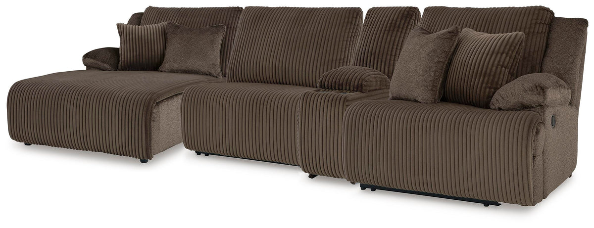 Top Tier sectional, 4-Piece Reclining Sectional with Chaise · 143 × 74 × 41 in, view 1
