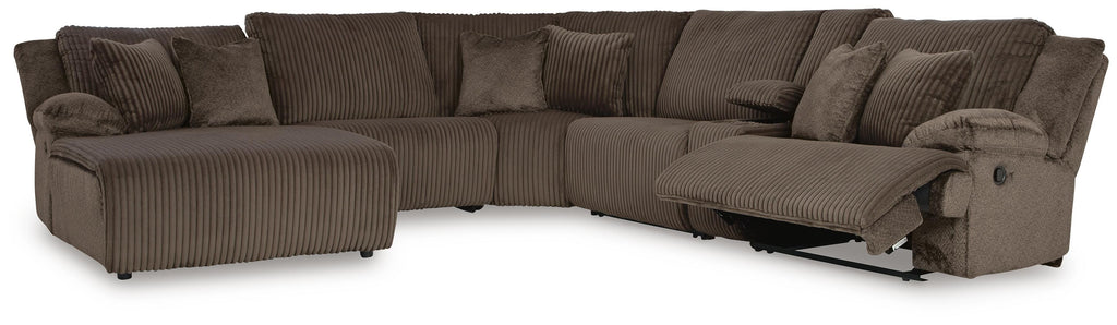 Top Tier sectional, 6-Piece Reclining Sectional with Chaise · 131 × 146 × 41 in, view 3