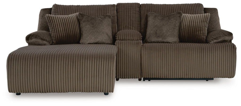 Top Tier sectional, 3-Piece Reclining Sectional Sofa with Chaise · 105 × 74 × 41 in · 92705S5, view 1