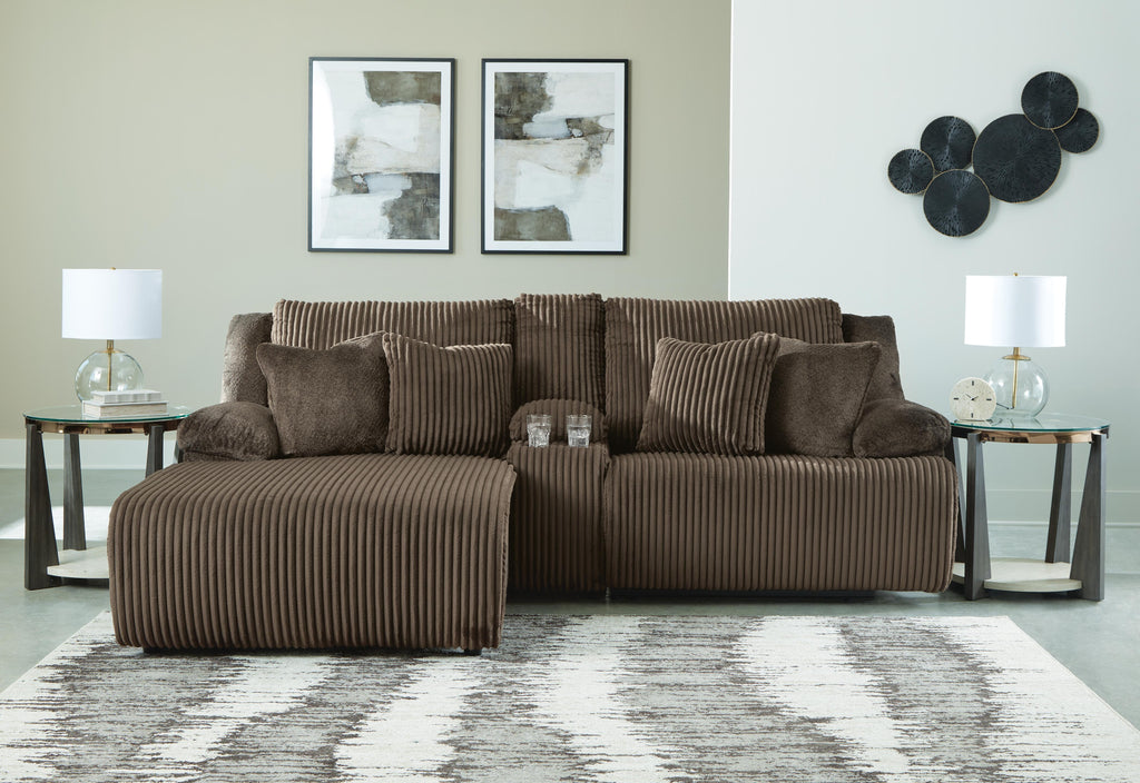Top Tier sectional, 3-Piece Reclining Sectional Sofa with Chaise · 105 × 74 × 41 in · 92705S5, view 2
