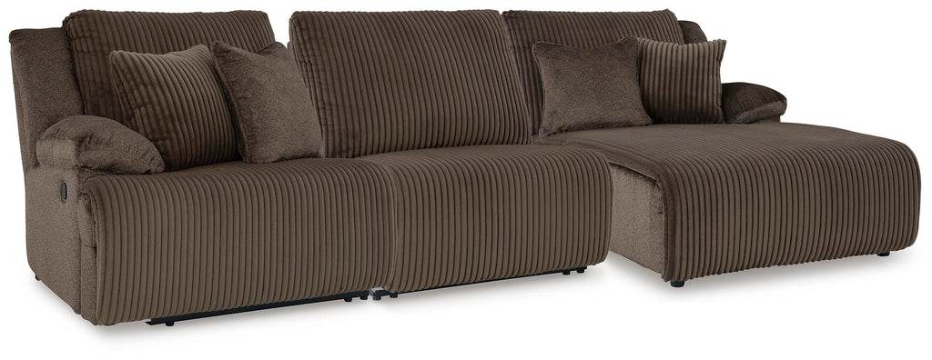 Top Tier sectional, 3-Piece Reclining Sofa Chaise Sectional · 130 × 74 × 41 in, view 1