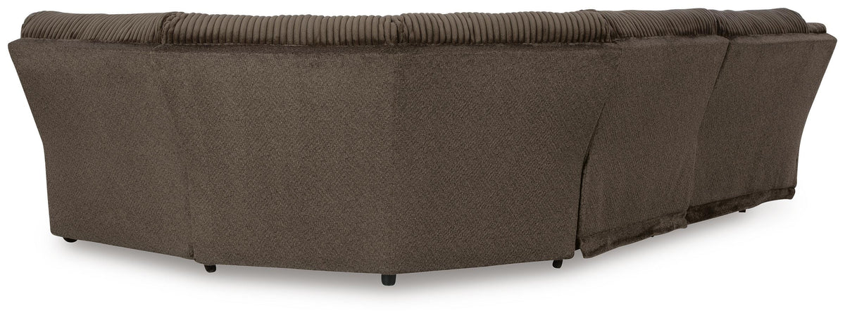 Top Tier sectional, 5-Piece Reclining Sectional · 133 × 131 × 41 in, view 4
