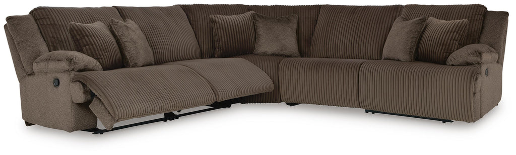 Top Tier sectional, 5-Piece Reclining Sectional · 133 × 131 × 41 in, view 3