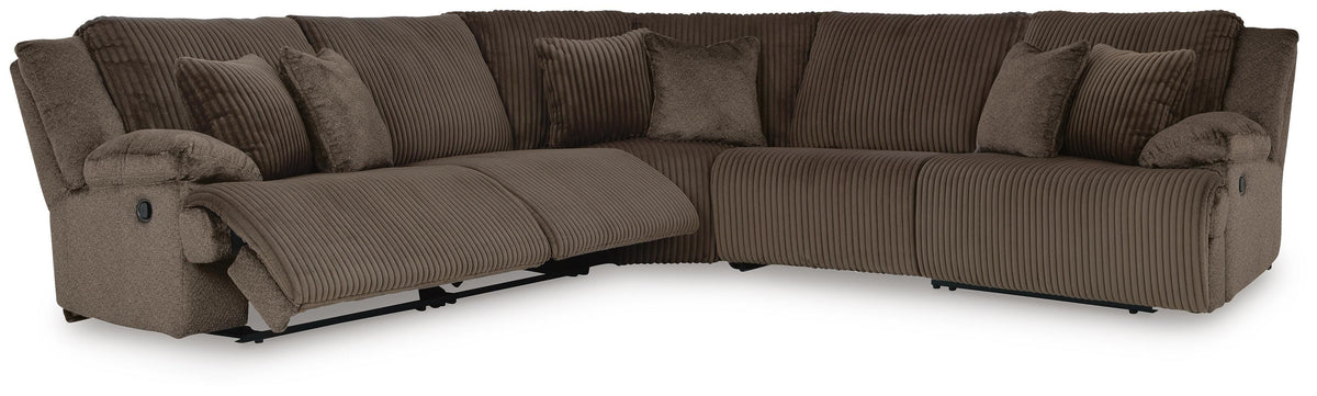 Top Tier sectional, 5-Piece Reclining Sectional · 133 × 131 × 41 in, view 3