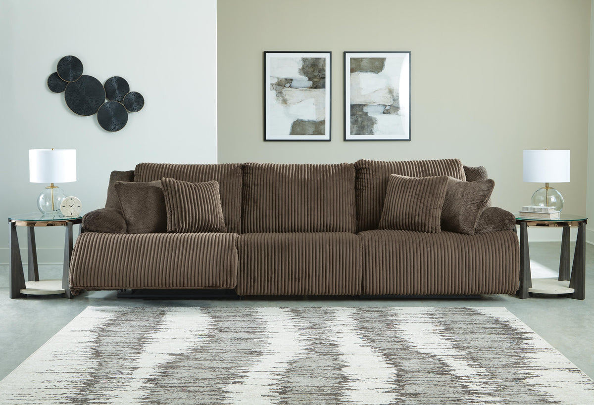 Top Tier sectional, 3-Piece Reclining Sectional Sofa · 128 × 40 × 41 in, view 3