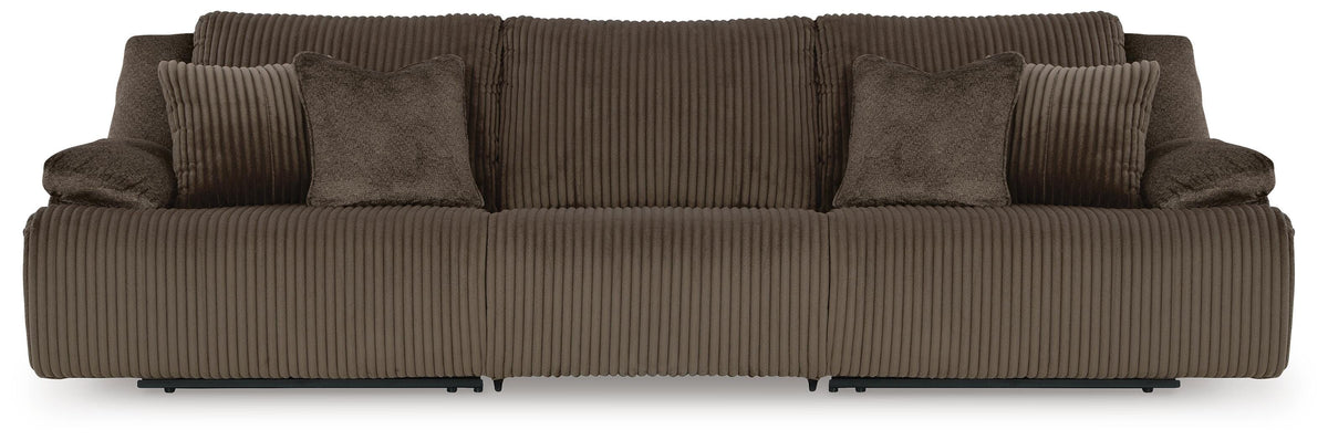 Top Tier sectional, 3-Piece Reclining Sectional Sofa · 128 × 40 × 41 in, view 1