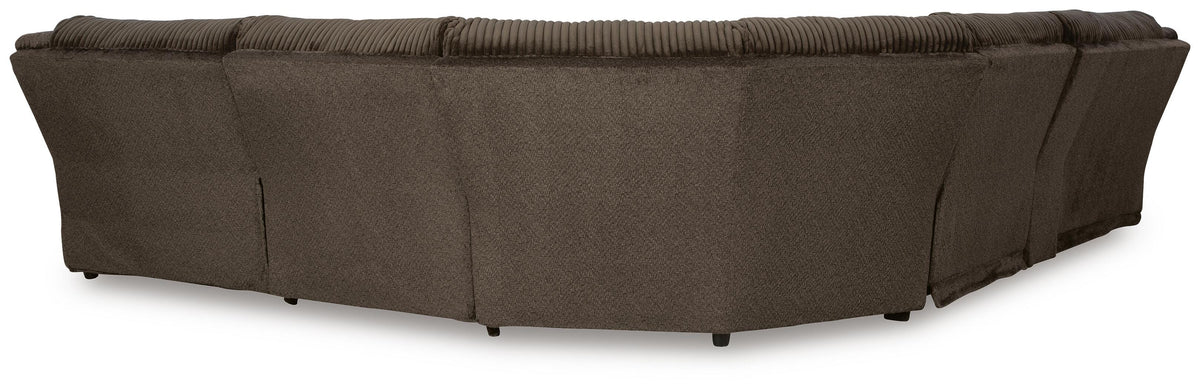 Top Tier sectional, 6-Piece Reclining Sectional with Chaise · 146 × 131 × 41 in, view 4