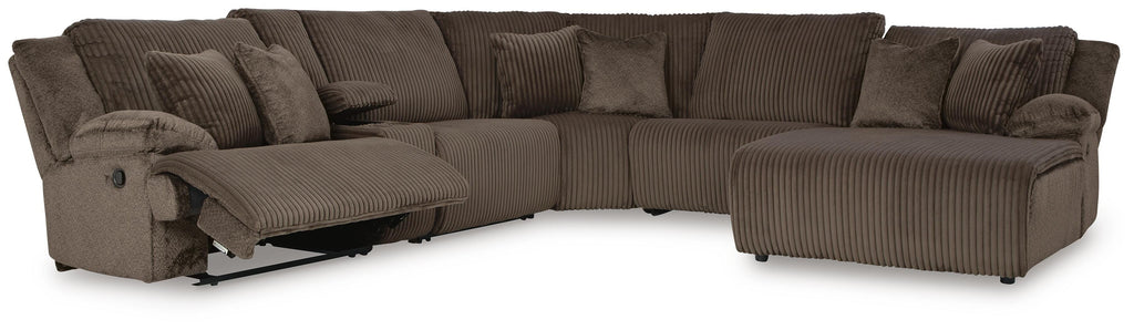 Top Tier sectional, 6-Piece Reclining Sectional with Chaise · 146 × 131 × 41 in, view 3