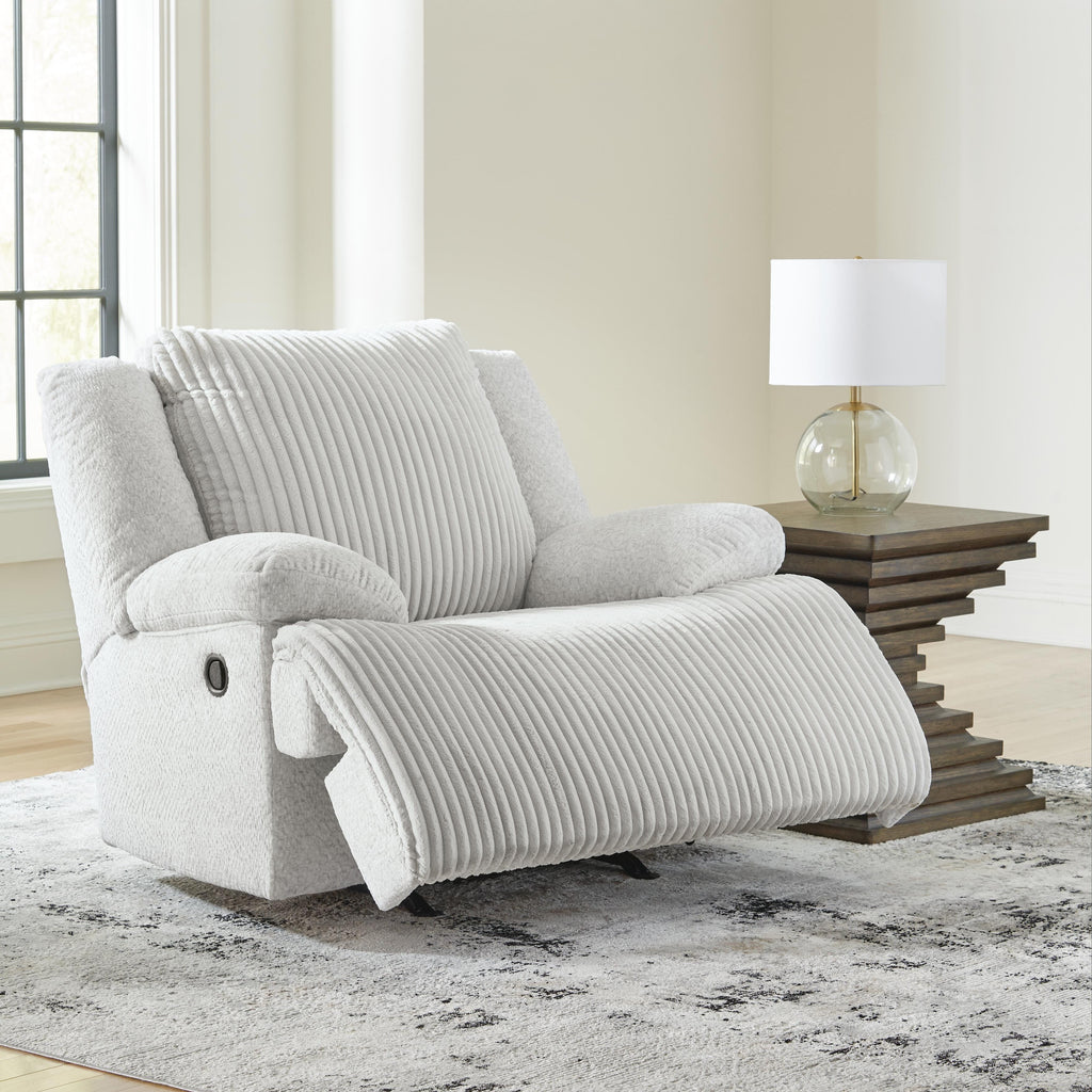 Top Tier Recliner in Alloy, open view