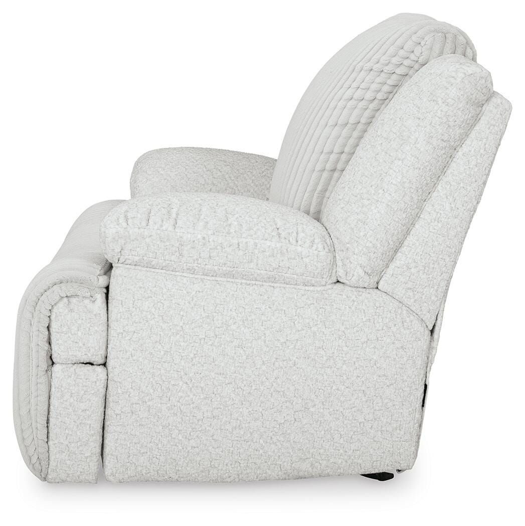 Top Tier Recliner in Alloy, alternate side view