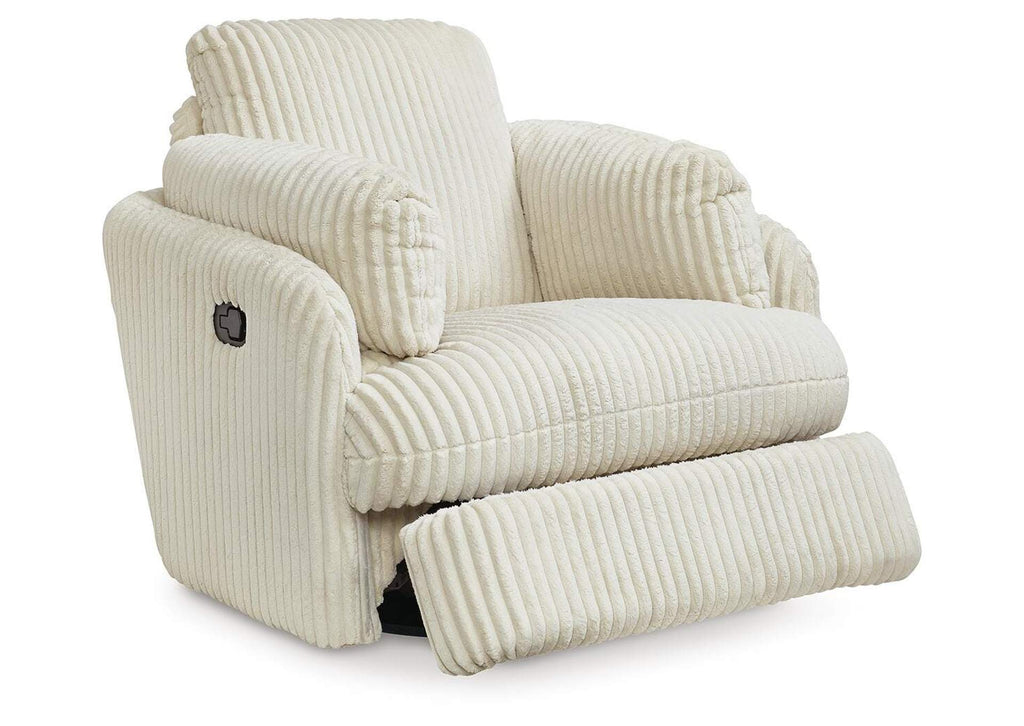 Tie-Breaker Swivel Glider Recliner angled view