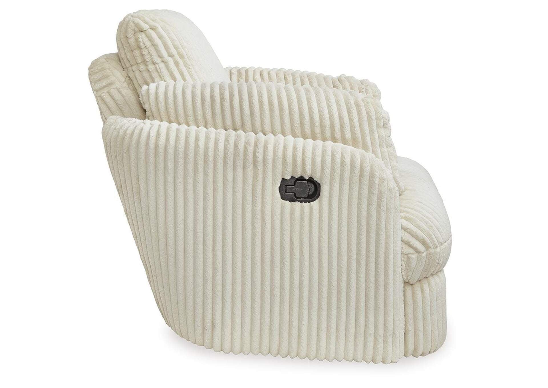 Tie-Breaker Swivel Glider Recliner side view