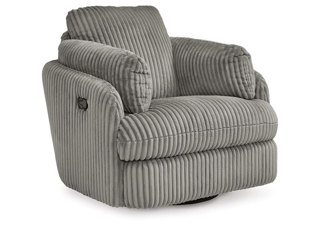 Tie-Breaker Swivel Glider Recliner angled view