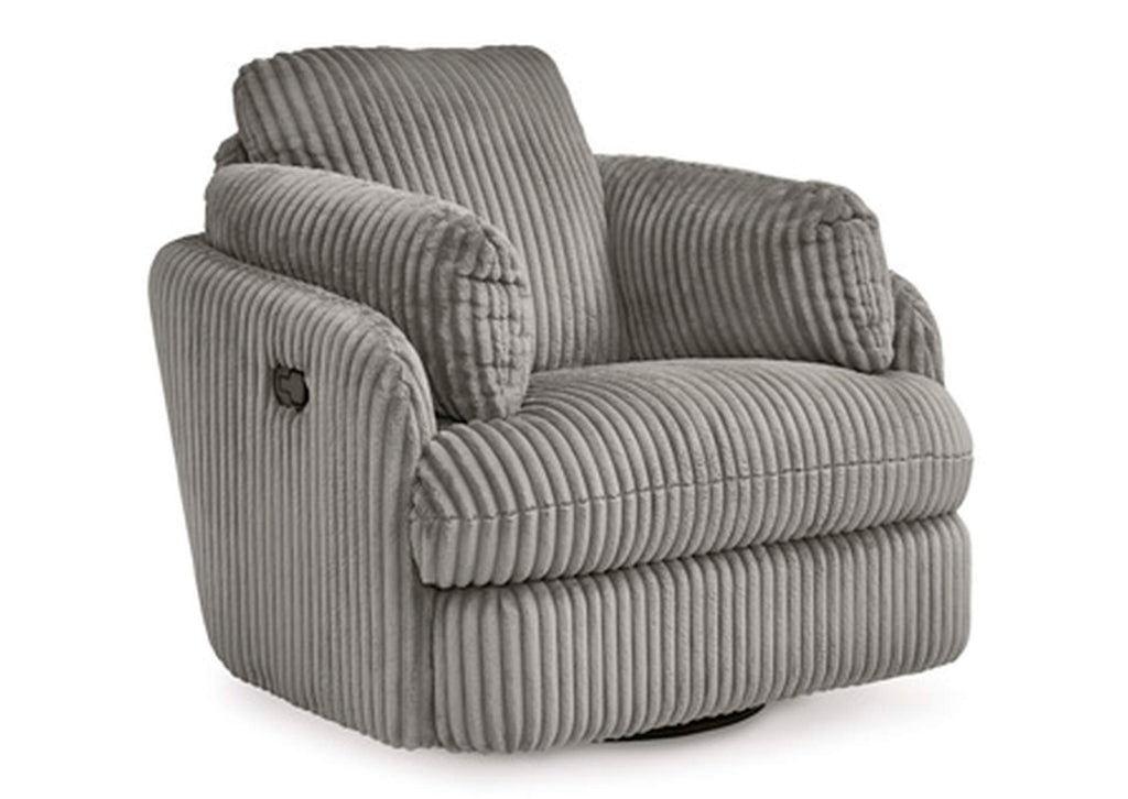 Tie-Breaker Swivel Glider Recliner angled view