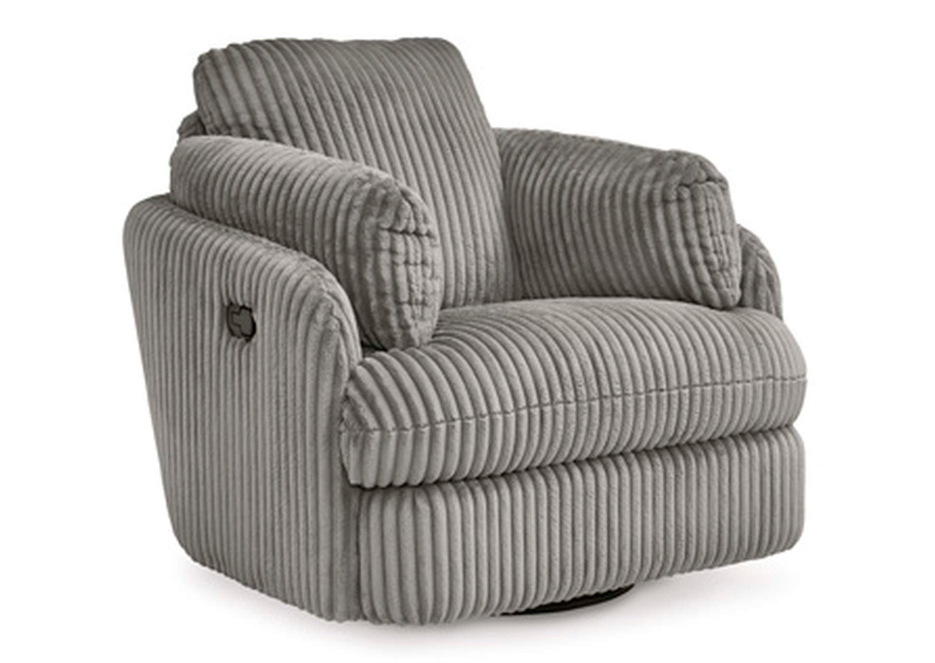 Tie-Breaker Swivel Glider Recliner angled view