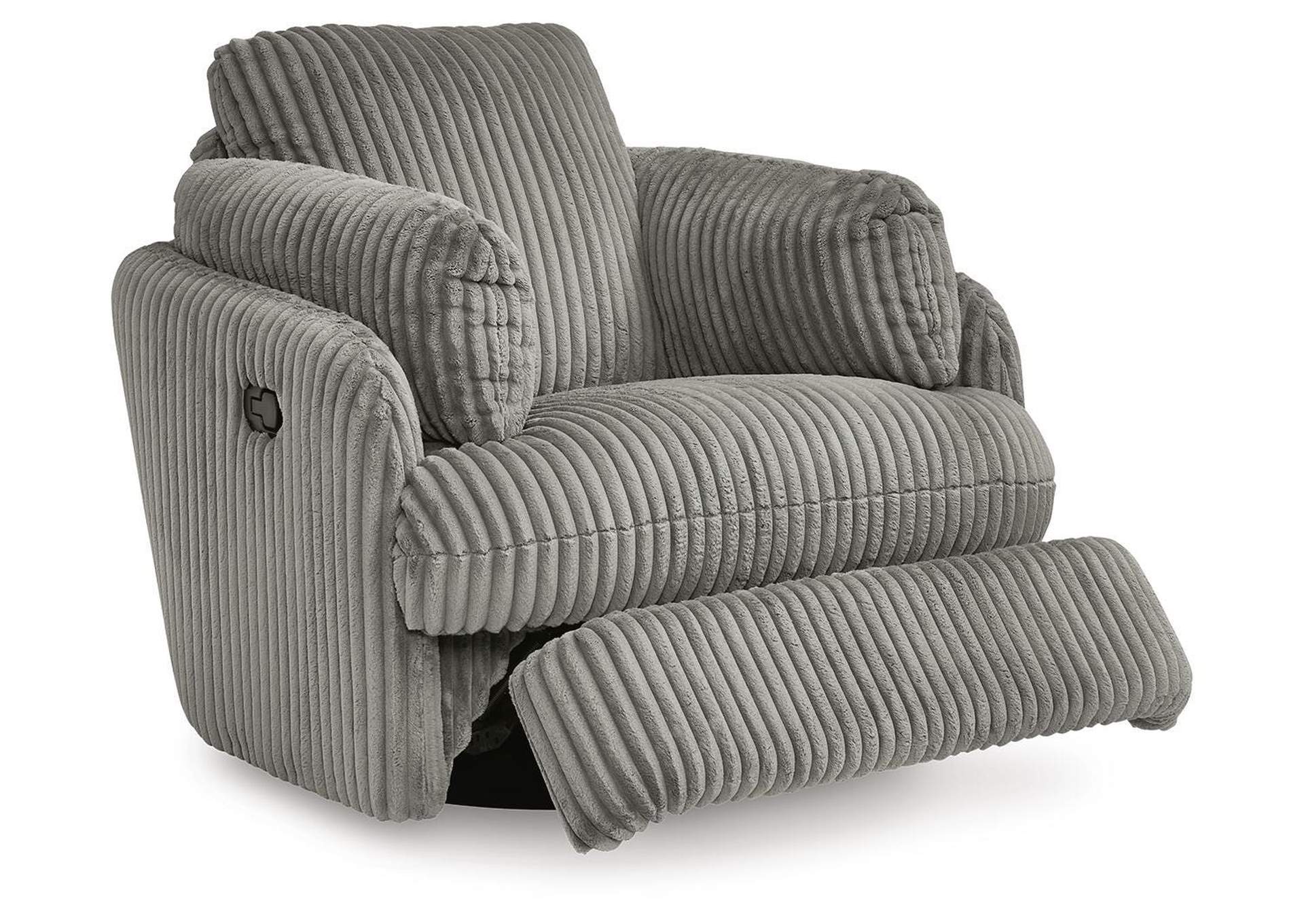 Tie-Breaker Swivel Glider Recliner angled view