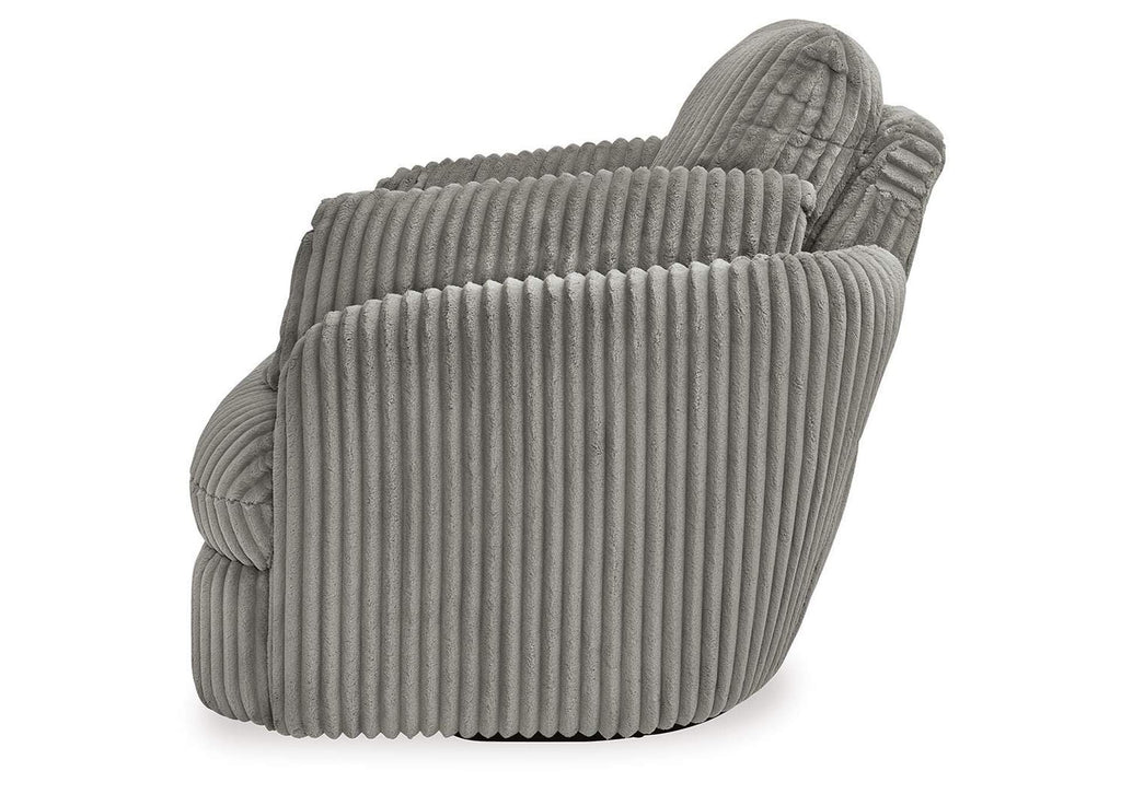 Tie-Breaker Swivel Glider Recliner side view