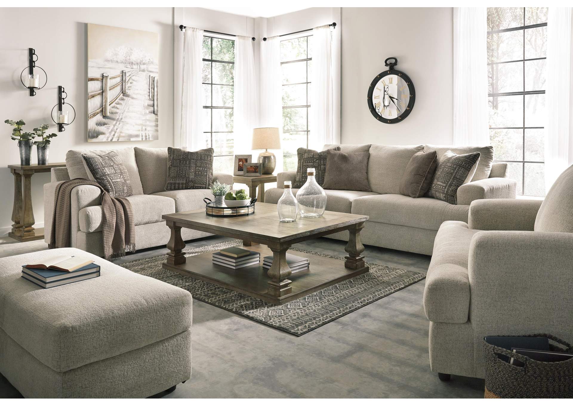 Soletren Sofa, Loveseat, Chair and Ottoman
