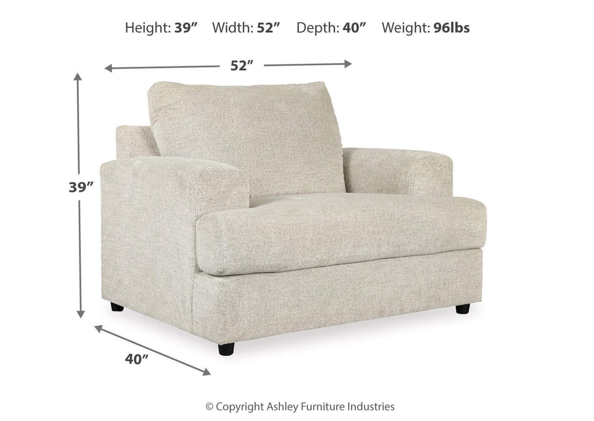 Soletren Oversized Chair dimensions