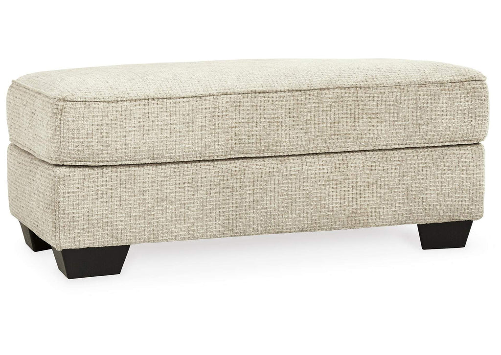 Monaghan Chair and Ottoman angled view