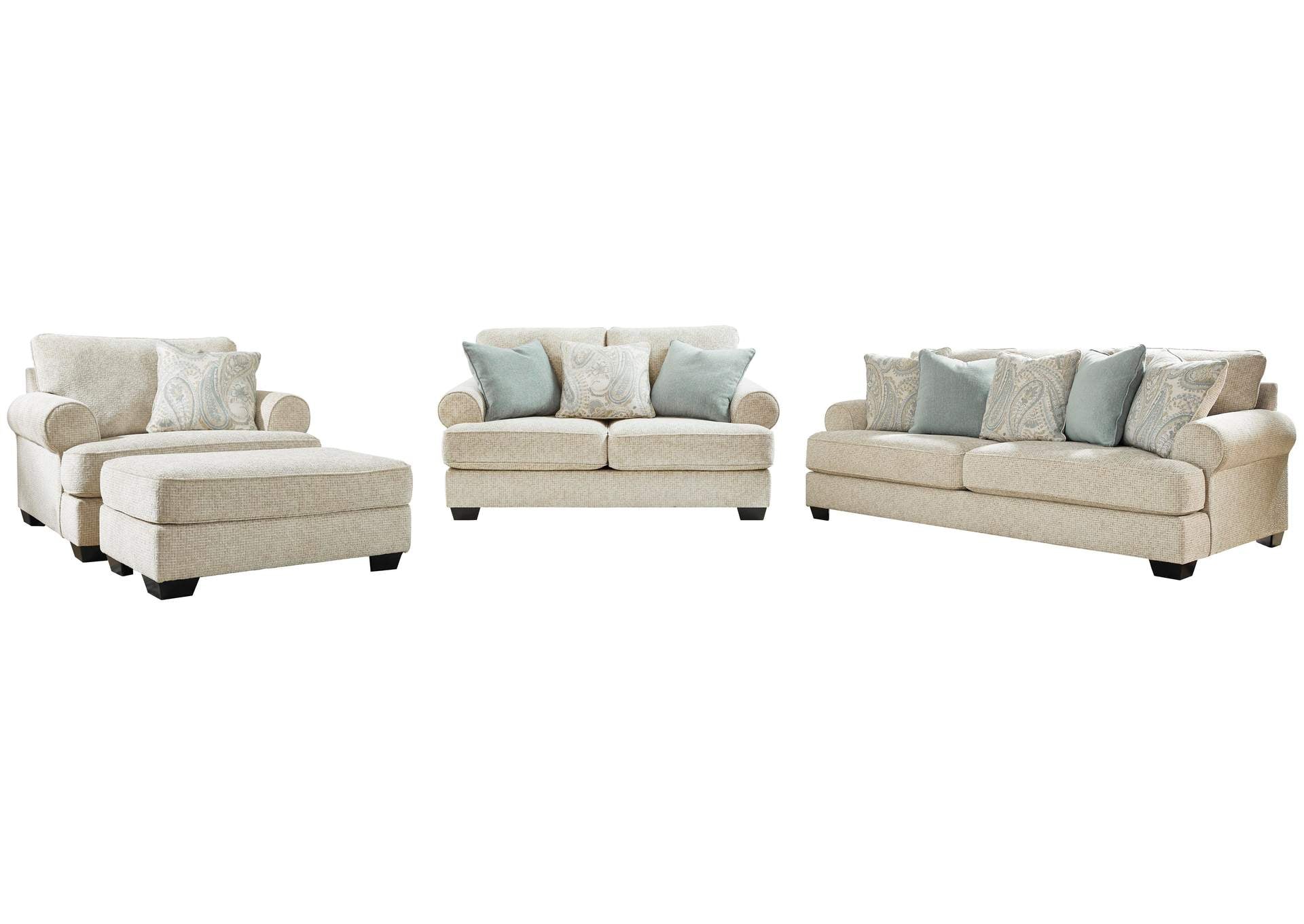 Monaghan Sofa, Loveseat, Chair and Ottoman