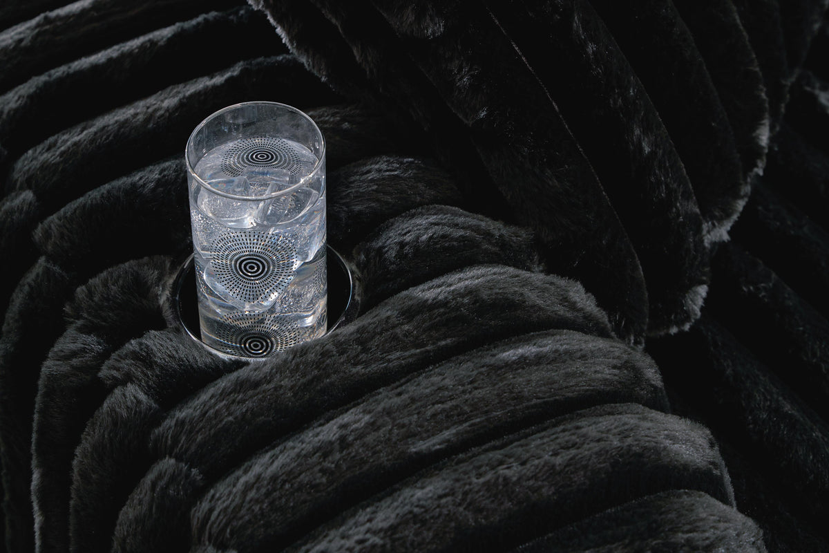 Midnight-Madness Oversized Chaise in Onyx, detail view