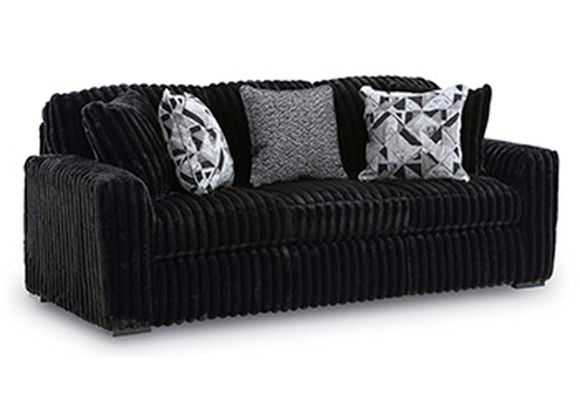 Midnight-Madness Sofa and Loveseat angled view